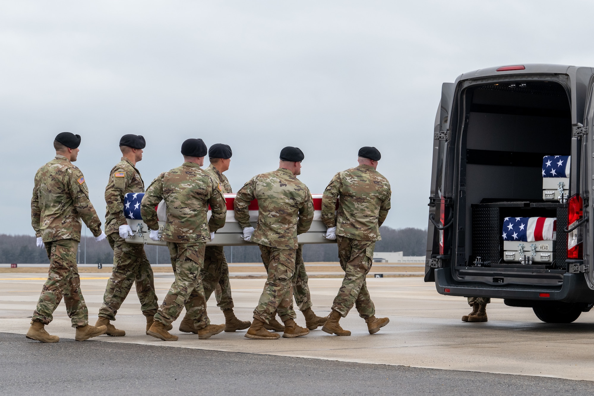 Army Sgt. Kennedy L. Sanders honored in dignified transfer Feb. 2
