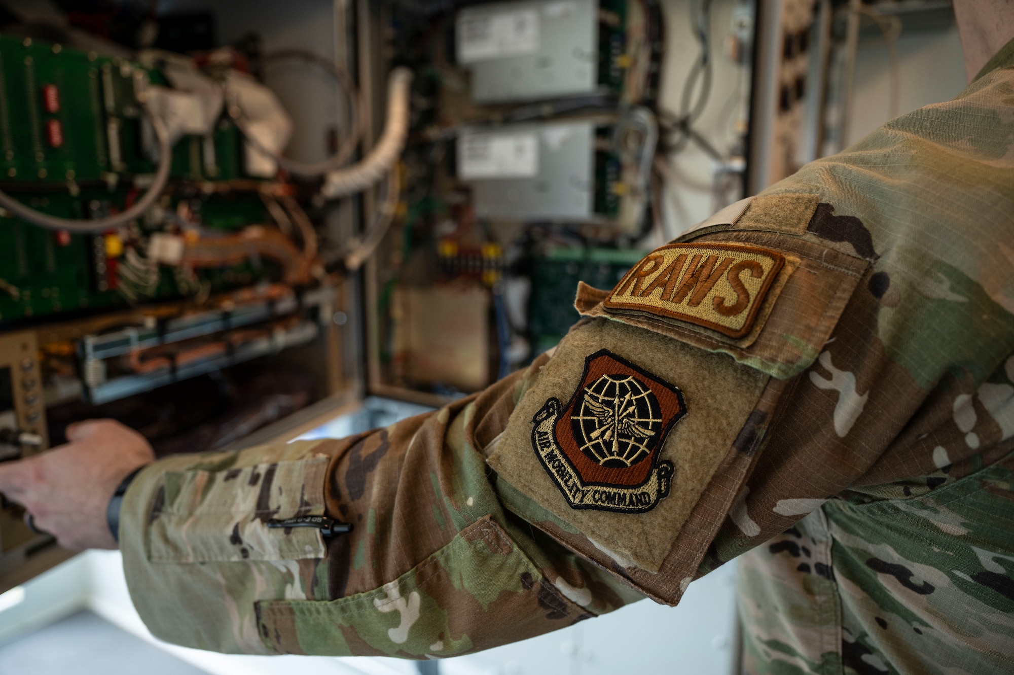 RAWS manages air traffic systems, warning radar systems, navigational aids and weather equipment radios.(U.S. Air Force photo by Senior Airman Colleen Anthony)