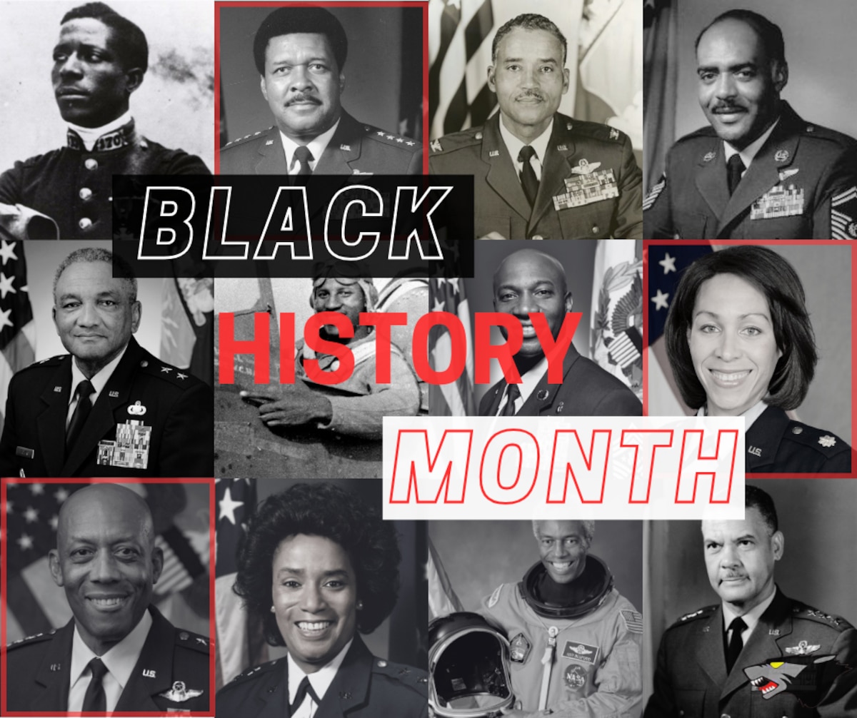 A graphic created to celebrate and educate the audience of Black/African American History Month.