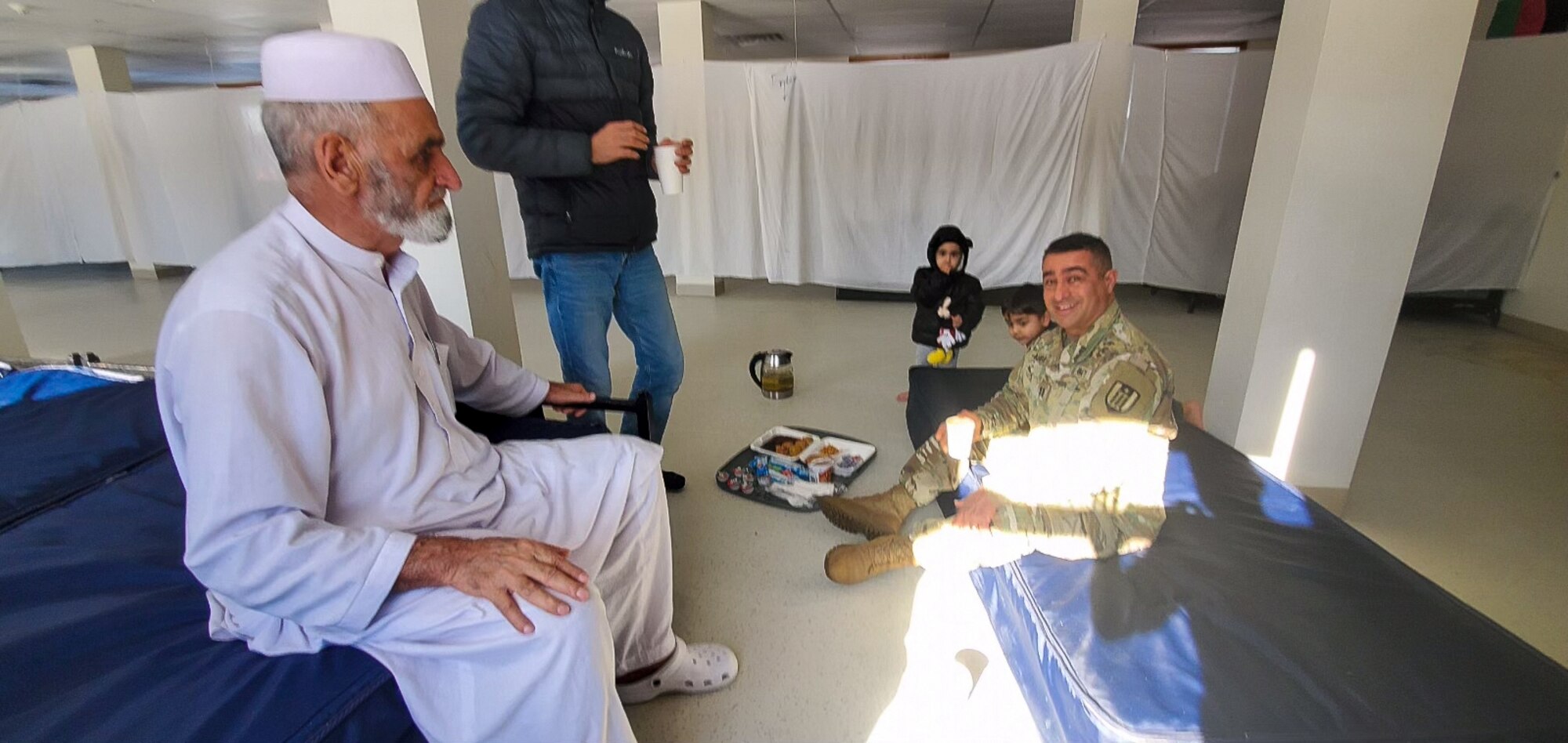 At the age of 39, he commissioned as a human resources officer in the U.S. Navy Reserves, leveraging his skills as a linguist to connect with refugees during Operation Allies Welcome.
