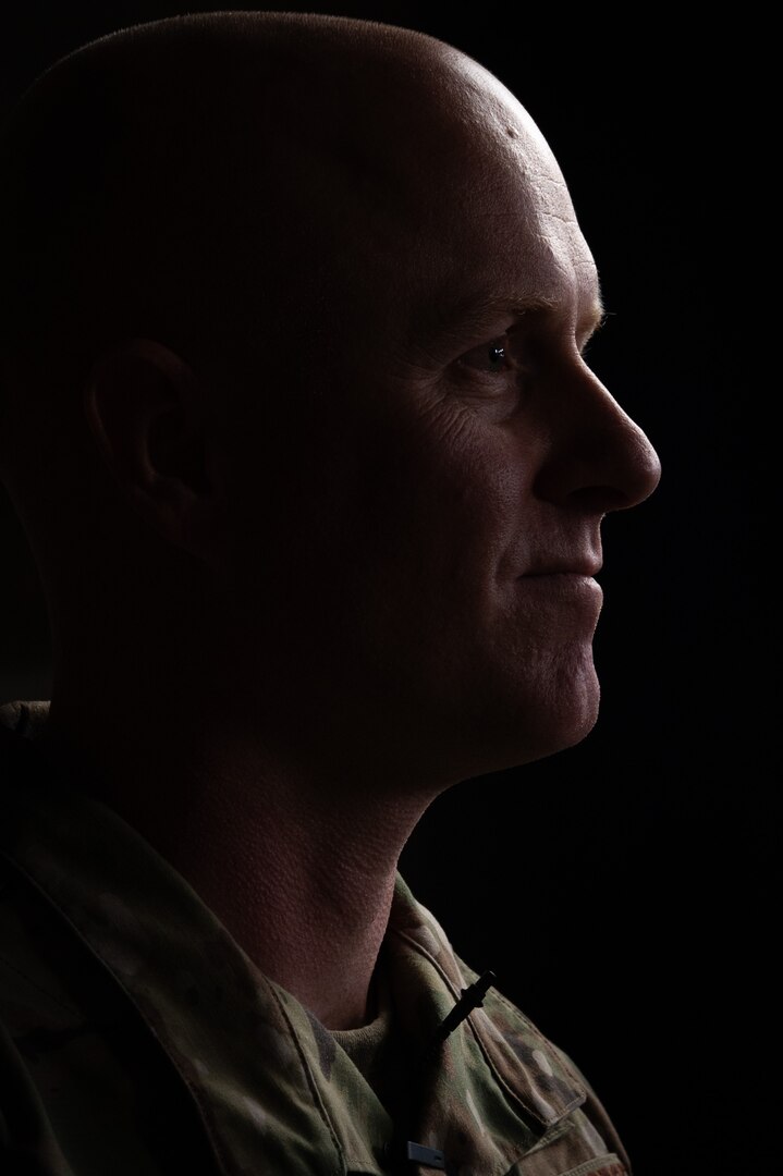 U.S. Air Force 2nd Lt. Ben Reed, a base civil engineer with the 182nd Civil Engineer Squadron, Illinois Air National Guard, poses for a portrait during an interview at the 182nd Airlift Wing, Peoria, Illinois, Feb. 2, 2024.