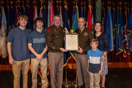 MICC commanding general pins on second star