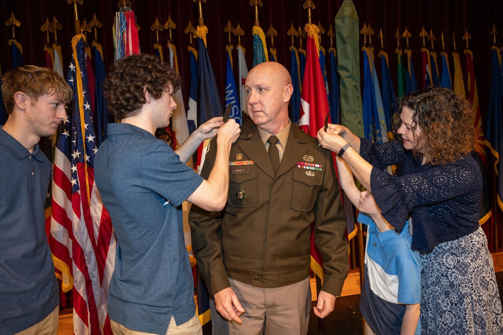 MICC commanding general pins on second star