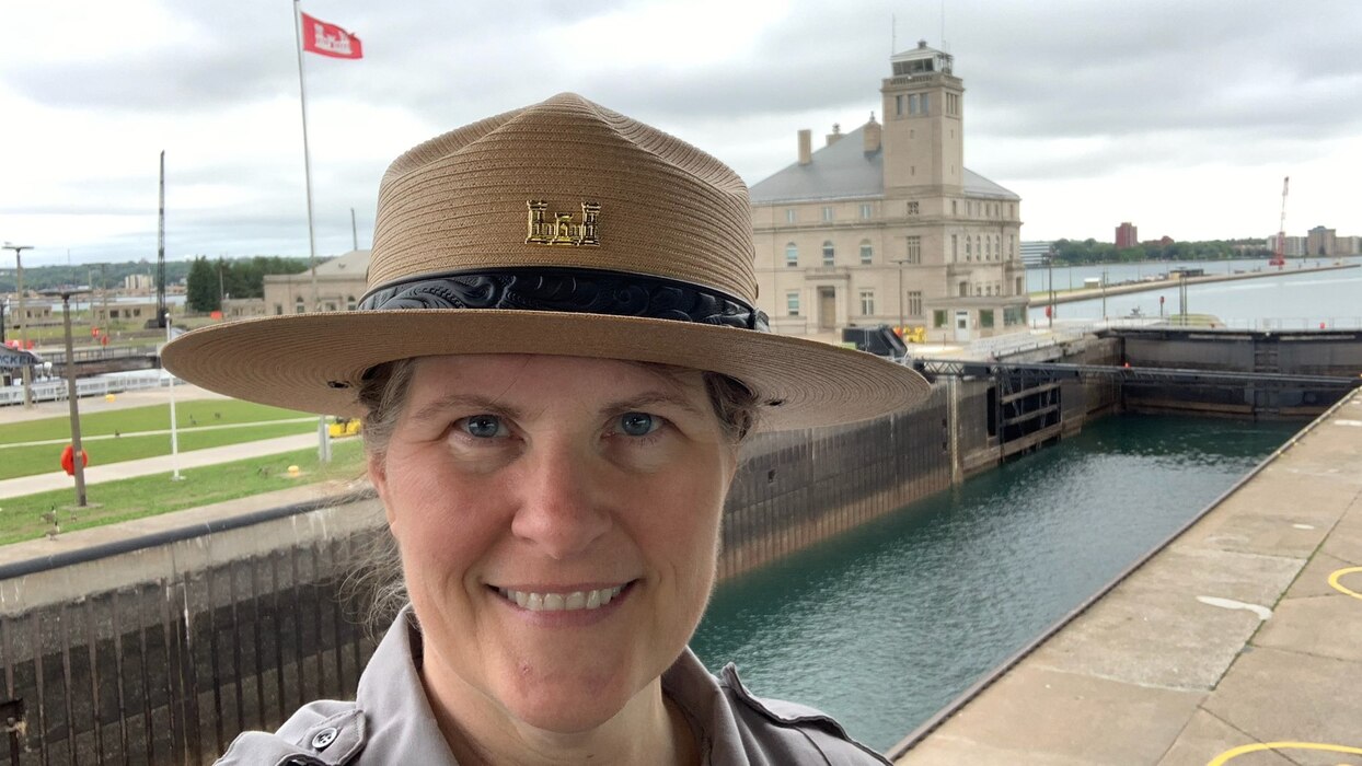 Michelle Briggs, Chief Park Ranger at the Soo Locks in Sault Ste. Marie, Michigan.