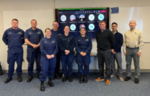 CG-FAC-2, TCY MTSM Staff, LNG experts from PHMSA,
& eight Sector/MSU virtual attendees. Group photo standing in front of presentation screen.