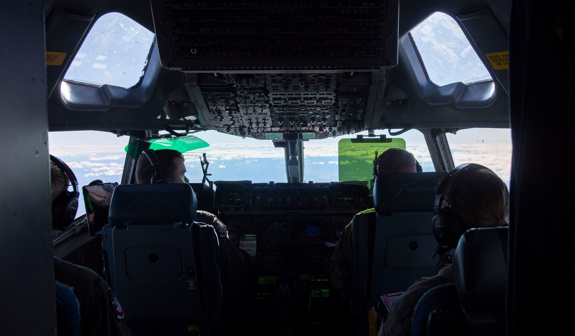 These training flights include exercises in aerial refueling, touch-and-go landings, low-level flying and more. These exercises are conducted ensuring readiness in executing today’s global airlift mission and providing mission-ready aircrew and aircraft.