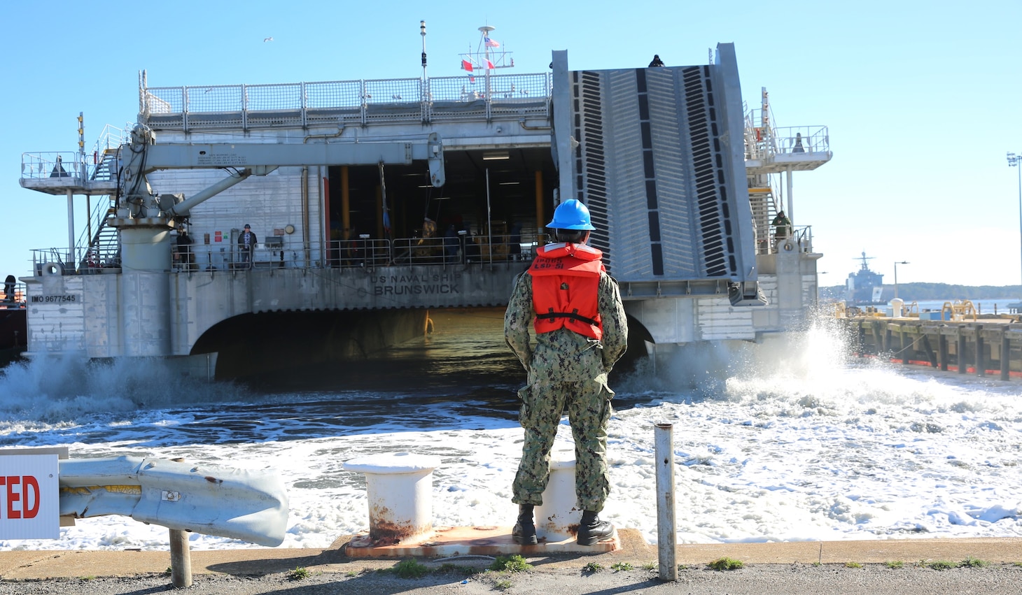 Military Sealift Command’s (MSC) sixth expeditionary fast transport vessel USNS Brunswick (T-EPF 6) shifted its hub port in Saipan to Joint Expeditionary Base Little Creek – Fort Story, Va., Feb. 3, 2024.