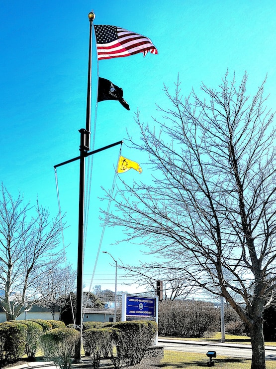 The Retention Excellence Award pennant is proudly displayed on the flagpole of Naval Station Newport, RI, after being one of two Navy Region Mid-Atlantic installations to receive recognition in 2023. Commander, Navy Installations Command recently announced the subordinate commands which earned the award for last year.