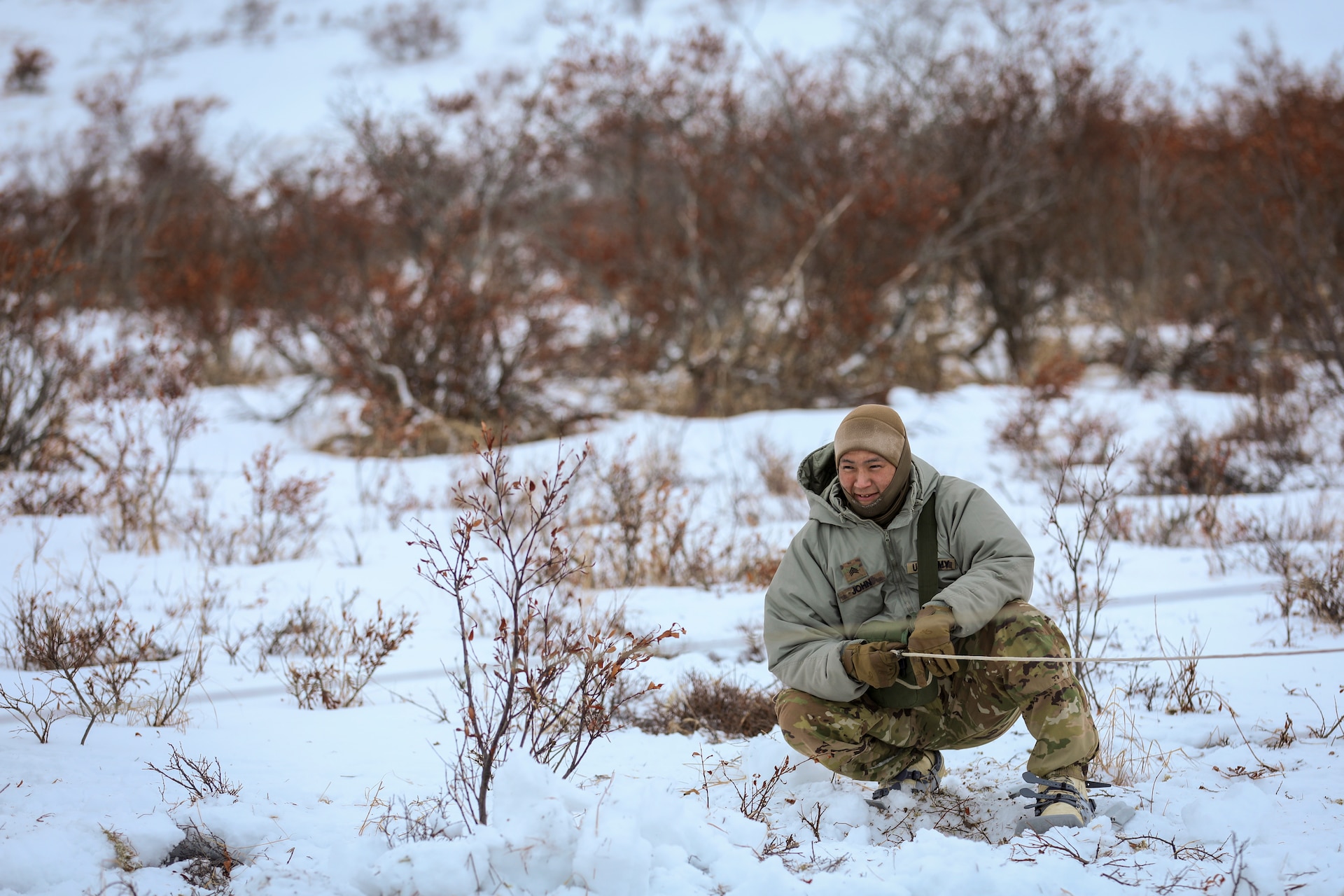 Bison Company, 1st Battalion, 297th Infantry Regiment, demonstrated readiness and resilience during their cold weather training in Bethel, Alaska, February 2-4, 2024.
This training marked a significant reunion for the Alaska Army National Guard infantry unit in Bethel, emphasizing the city's importance as a training ground that challenges Soldiers to adapt and excel in real-world scenarios.