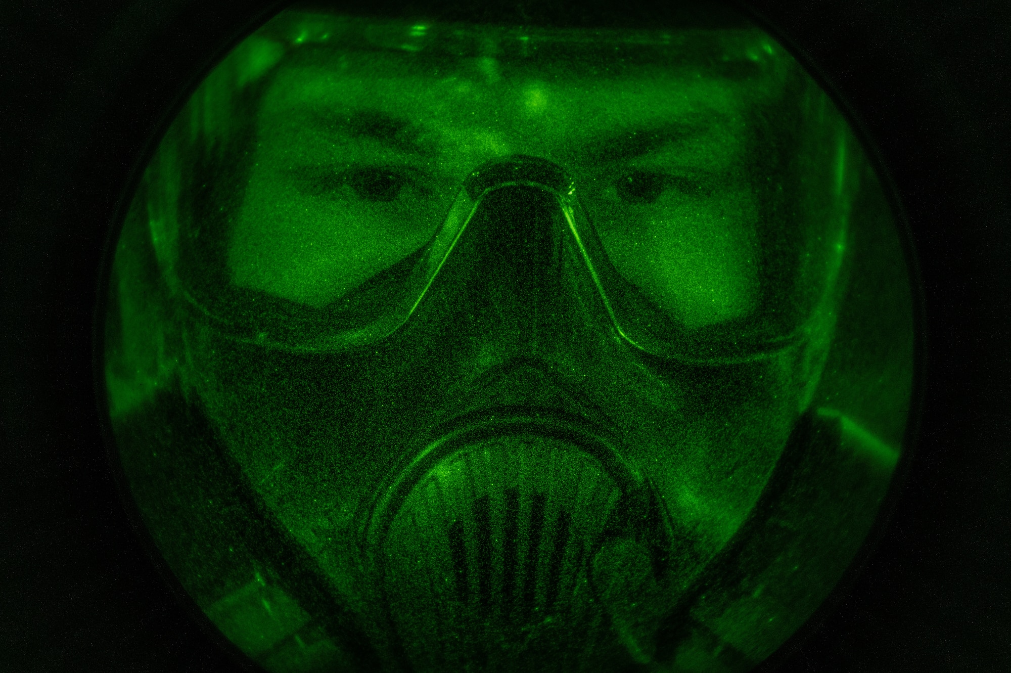 U.S. Air Force Airman 1st Class Devin Dewall, 51st Force Support Squadron food service journeyman, awaits decontamination following a post attack reconnaissance sweep after a simulated attack during Beverly Midnight 24-1 at Osan Air Base, Republic of Korea, Jan. 30, 2024. PAR teams ensure the safety of base personnel during contingencies by searching the surrounding area for any potential threats following an attack. The Airmen of the 51st Fighter Wing continuously train in different areas of base defense, allowing for additional security from multi-capable Airmen in the event of potential threats. (U.S. Air Force photo by Airman 1st Class Chase Verzaal)