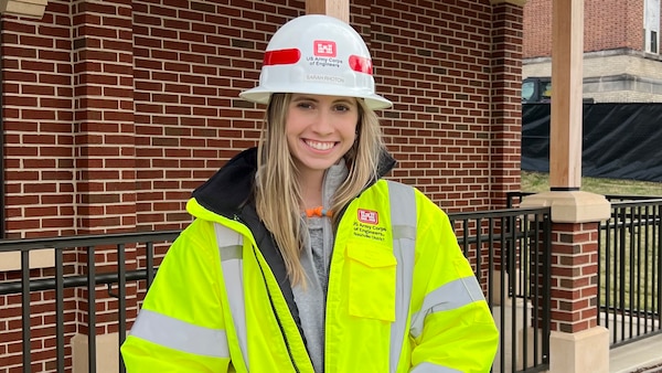 The U.S. Army Corps of Engineers Nashville District has named Civil Engineer Sarah Rhoton as employee of the month for November 2023 for her public outreach efforts to showcase ongoing geotechnical ground remediation at Mountain Home National Cemetery with students in the Department of Geoscience at East Tennessee State University. (USACE Photo)