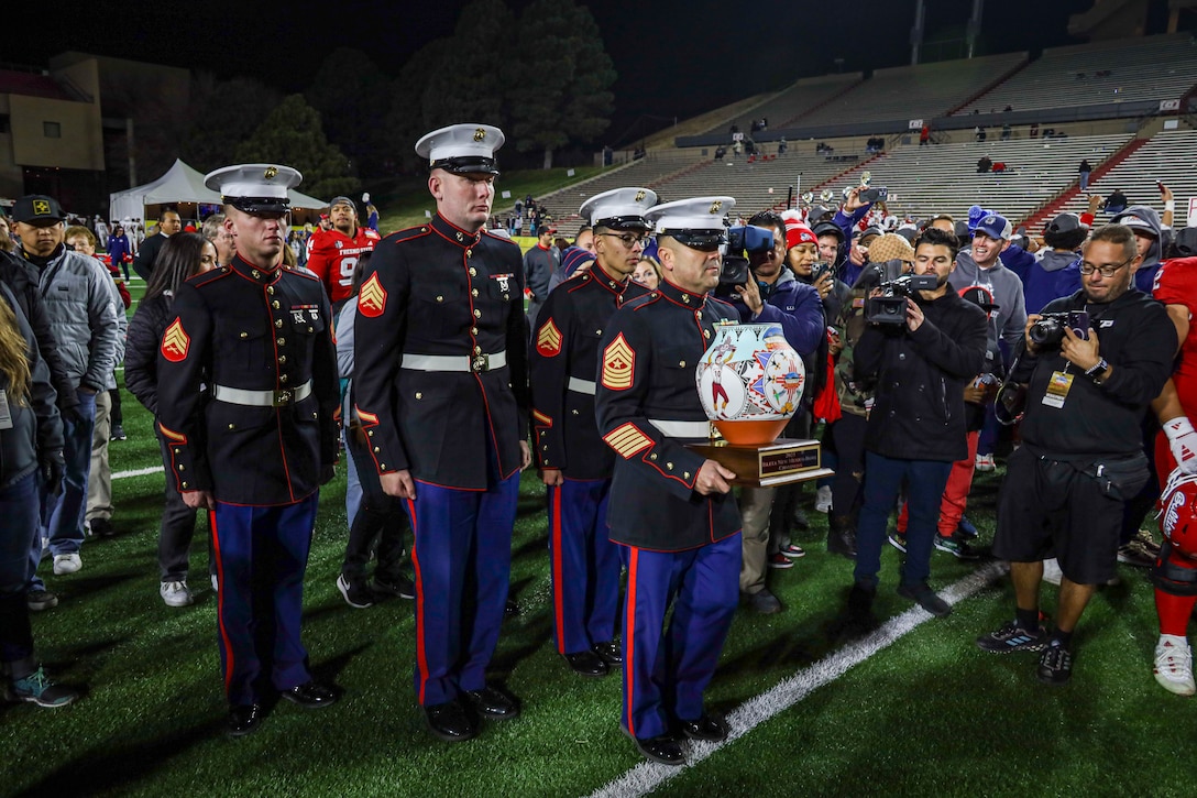U.S. Marines with Recruiting Station Albuquerque had the opportunity to partner with Isleta Casino to attend the 2023 Isleta New Mexico Pro Bowl, on Nov. 16, 2023.
