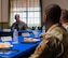 U.S. Air Force Lt. Gen. Robert Miller, Air Force Surgeon General, speaks to members of the 5th Medical Group during an All-Call at Minot Air Force Base, North Dakota, Feb. 5, 2024. As the Surgeon General for the United States Air Force, Miller advises the Secretary of the Air Force, the Air Force Chief of Staff, the Space Force Chief of Space Operations and the Assistant Secretary of Defense for Health Affairs on matters pertaining to the medical aspects of the air expeditionary force and the health of Airmen and Guardians. (U.S. Air Force Photo by Airman 1st Class Luis Gomez)