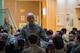 U.S. Air Force Lt. Gen. Robert Miller, Air Force Surgeon General, speaks to members of the 5th Medical Group during an All-Call at Minot Air Force Base, North Dakota, Feb. 5, 2024. As the Surgeon General for the United States Air Force, Miller advises the Secretary of the Air Force, the Air Force Chief of Staff, the Space Force Chief of Space Operations and the Assistant Secretary of Defense for Health Affairs on matters pertaining to the medical aspects of the air expeditionary force and the health of Airmen and Guardians. (U.S. Air Force Photo by Airman 1st Class Luis Gomez)