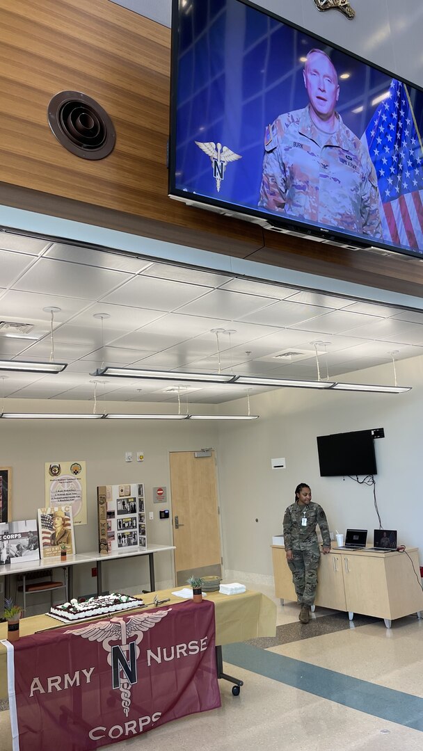 Army Nurse Corps Chief, Jamie Burk delivers special message to nurses.