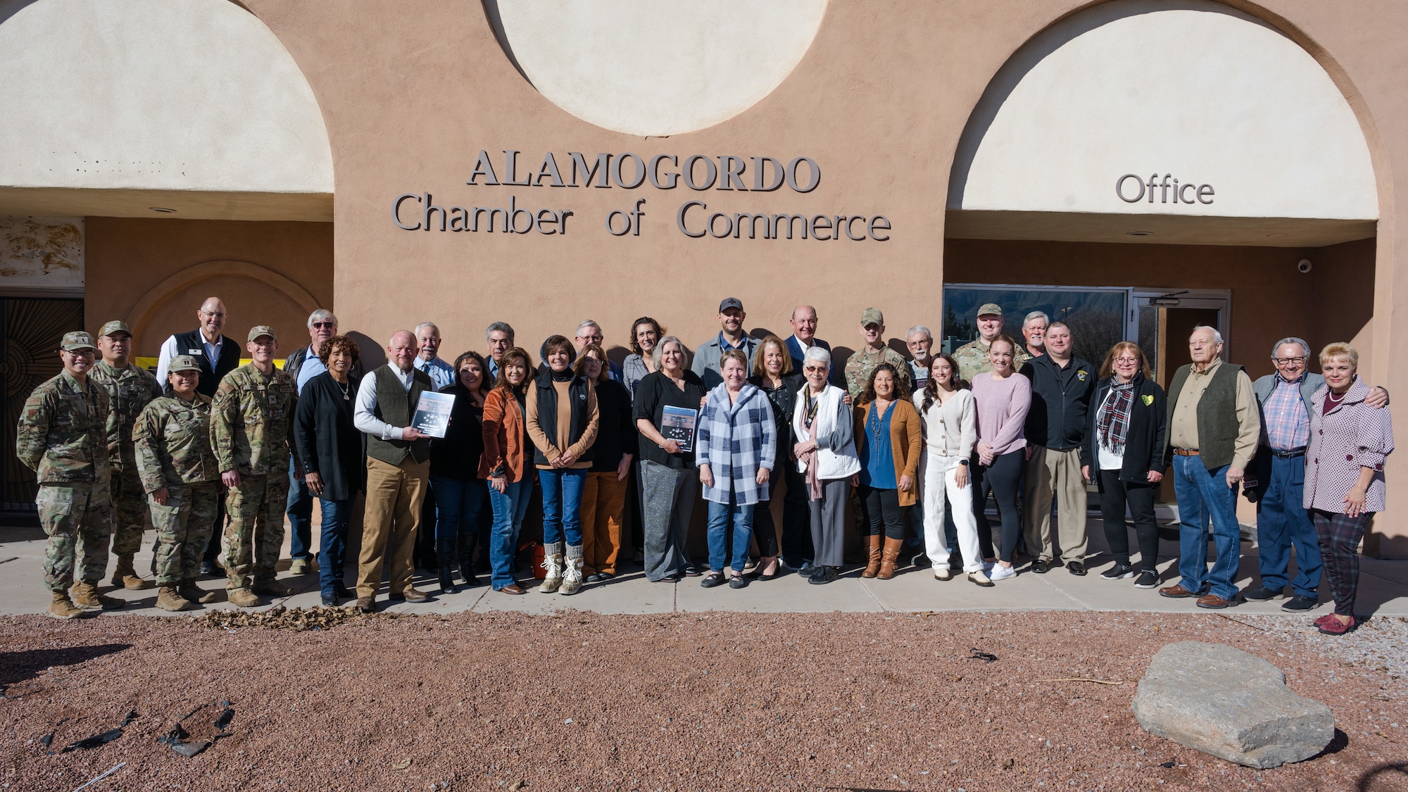 Group photo celebrating 2023 Altus Trophy award announcement.
