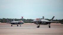 VMFA-542 pilots conducted routine flight operations to maintain proficiency and achieve training objectives in support of 2nd Marine Aircraft Wing missions. The F-35B Lightning II is designed to meet an advanced threat while improving lethality, survivability, and supportability. (U.S. Marine Corps photo by Warrant Officer Akeel Austin)
