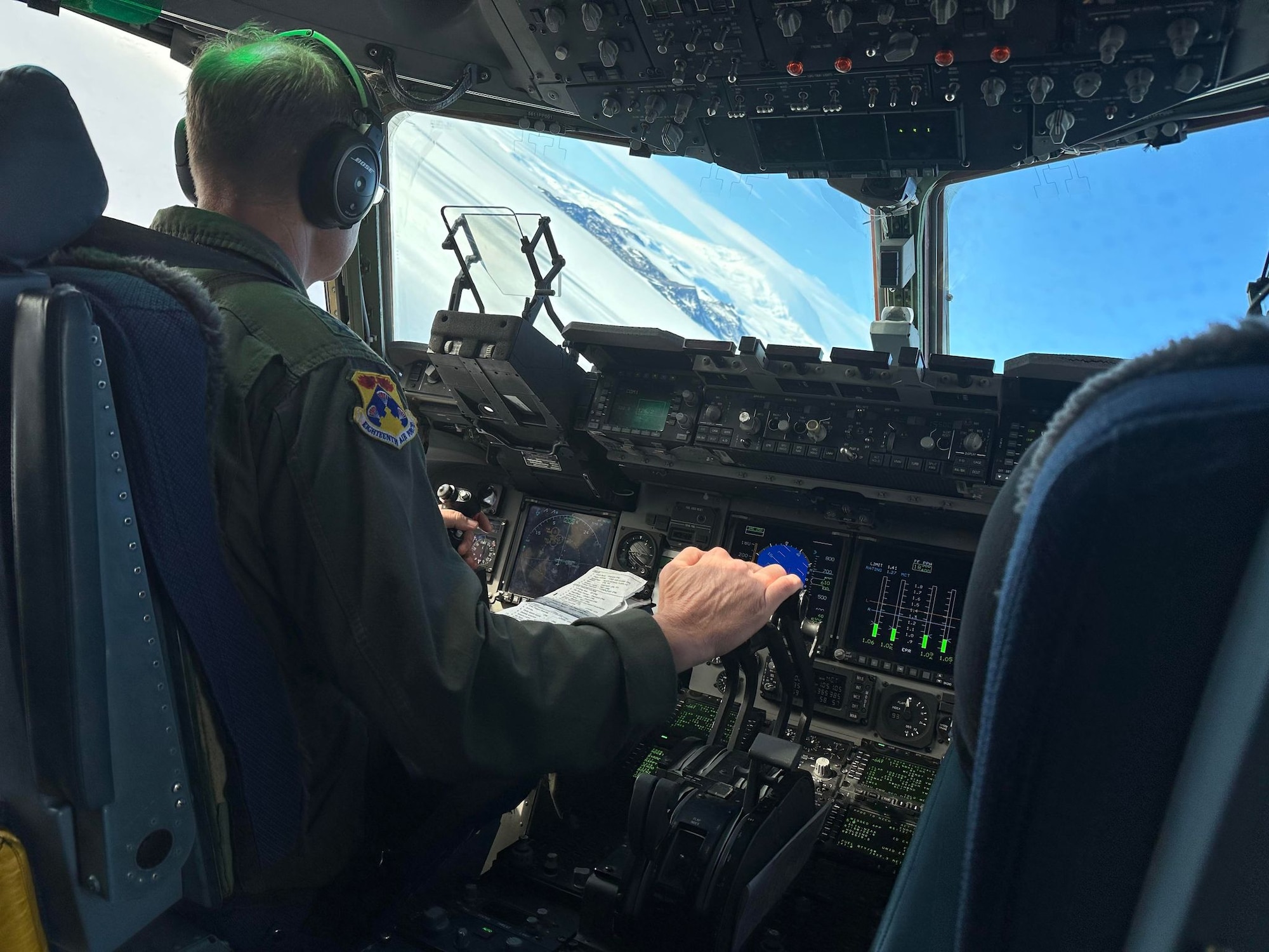 With more than 4,200 hours of flight experience to include the C-17 Globemaster III, Maj. Gen. Corey Martin, 18th Air Force commander, flew the aircraft from Christchurch, New Zealand to McMurdo Station, Antarctica in support of Operation Deep Freeze (ODF). ODF is crucial in building relationships with partner nations like New Zealand as well as providing Department of Defense logistical support to the National Science Foundation (NSF) for their continued research with the U.S. Antarctic Program.