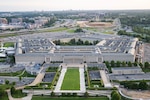 An aerial view of the Pentagon.