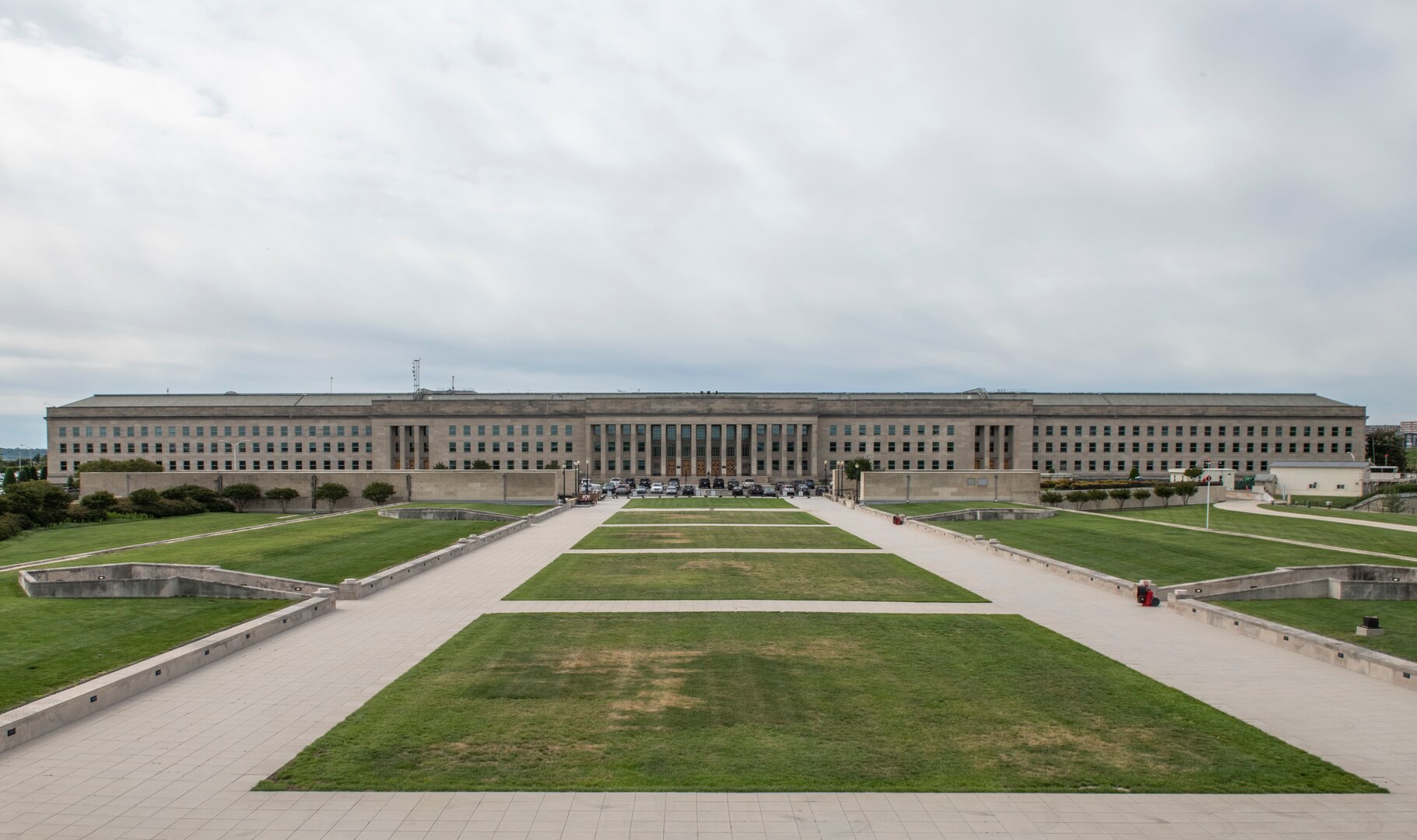 An aerial view of the Pentagon.