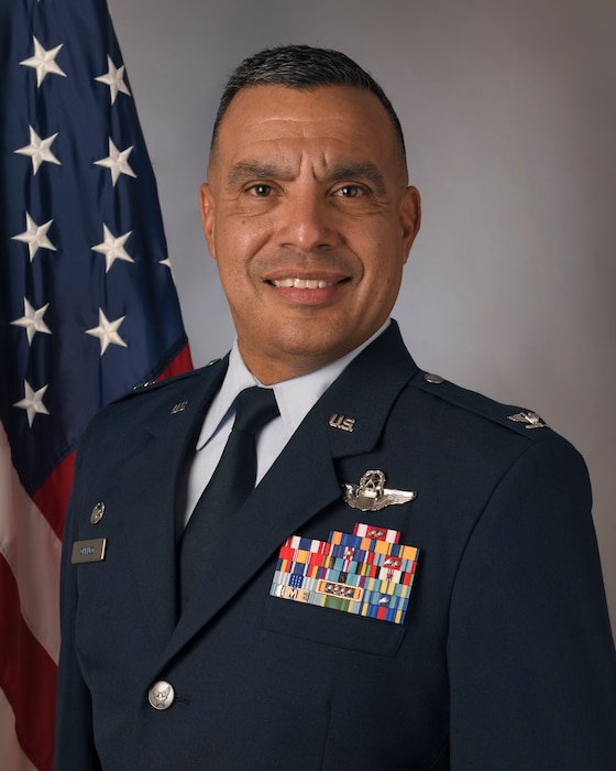 U.S. Air Force Col. Evaristo Orengo, 156th Wing commander, at Muñiz Air National Guard Base, Carolina, Puerto Rico, Feb. 9, 2024. (U.S. Air National Guard photo by Airman 1st Class Sharymel Montalvo Velez)