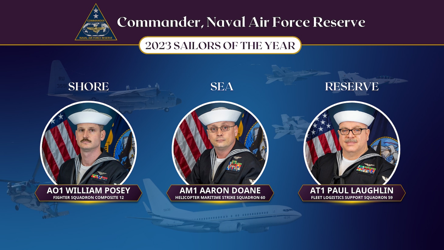 CNAFR FY 23 Sailors of the Year Graphic