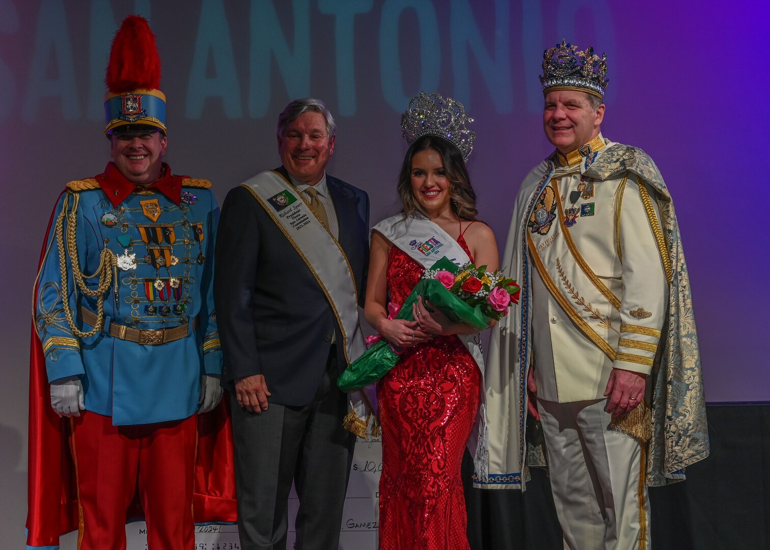 JBSA Ambassadors take part in 2024 Fiesta Poster unveiling, Miss Fiesta selection