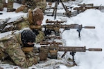 U.S. Paratroopers from Blackfoot Company, 1st Battalion, 501st Parachute Regiment, 2nd Infantry Brigade, 11th Airborne Division give a demonstration of sniper rifle marksmanship training on M110A1 Compact Semi-Automatic Sniper Systems to Japanese Ground Self-Defense Force (JGSDF) members with 28th Infantry Regiment, 11th Brigade, Northern Army during North Wind 24, Jan. 25, 2024 on JGSDF Hokudai-en Training Area in Chitose, Hokkaido. On Jan. 24, 2024 both the JGSDF members and U.S. Paratroopers showed each other the standard operating procedures for their respective sniper teams to prepare for this live-fire training. North Wind is a bilateral cold-weather field training exercise held between the U.S. Army and JGSDF where the allies exchange tactics and techniques; this year’s exercise is the 31st North Wind.