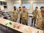 American Soldiers from the Fort Drum, New York-based 59th Chemical, Biological, Radiological, Nuclear (CBRN) Company (Hazardous Response) participate in the Advanced Chemical Biological Course on Camp Humphreys, South Korea. A mobile training team from the Special Programs Division on Dugway Proving Ground, Utah, conducted the course. Courtesy photo.