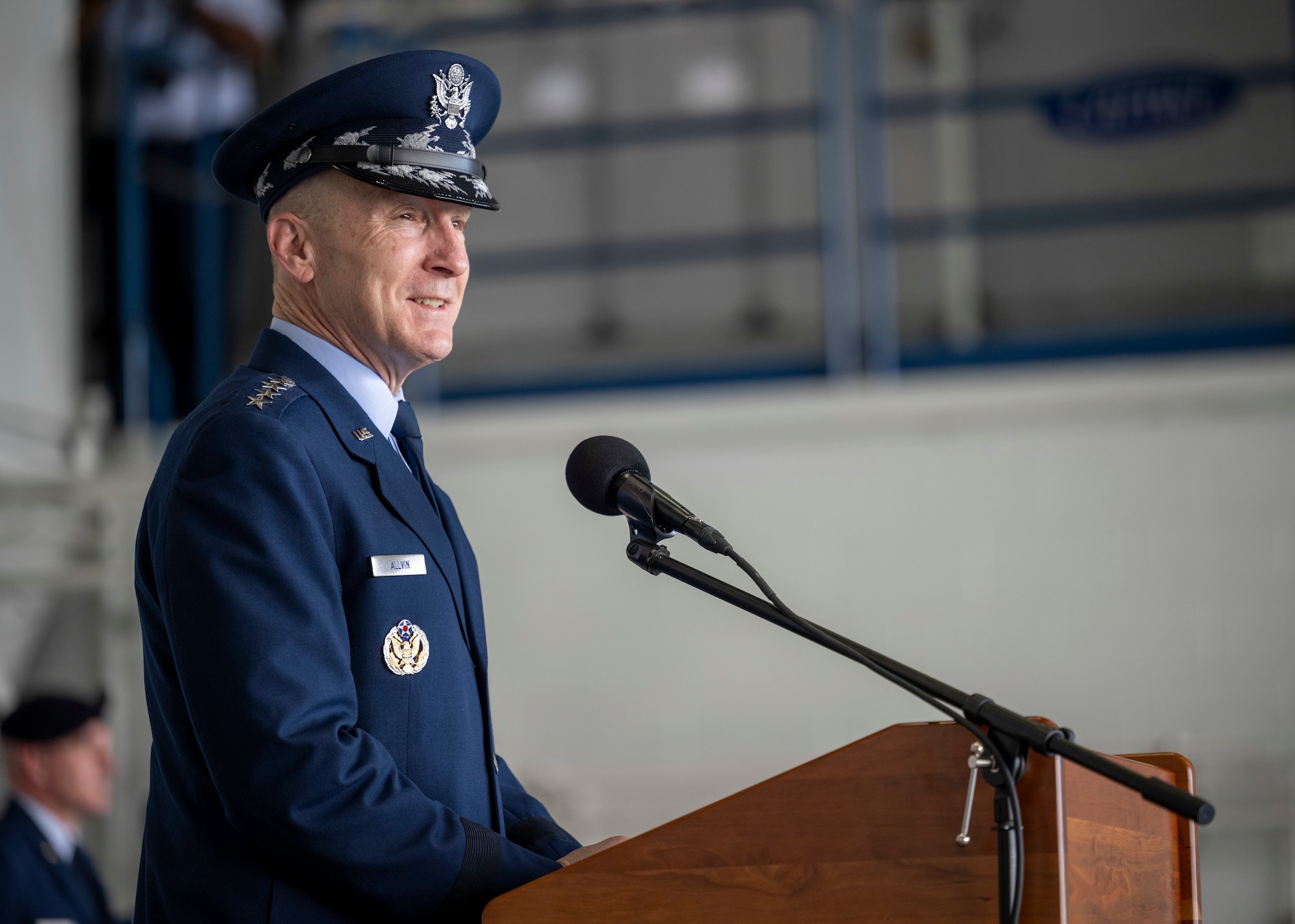 Photo of a U.S. Air Force General speaking