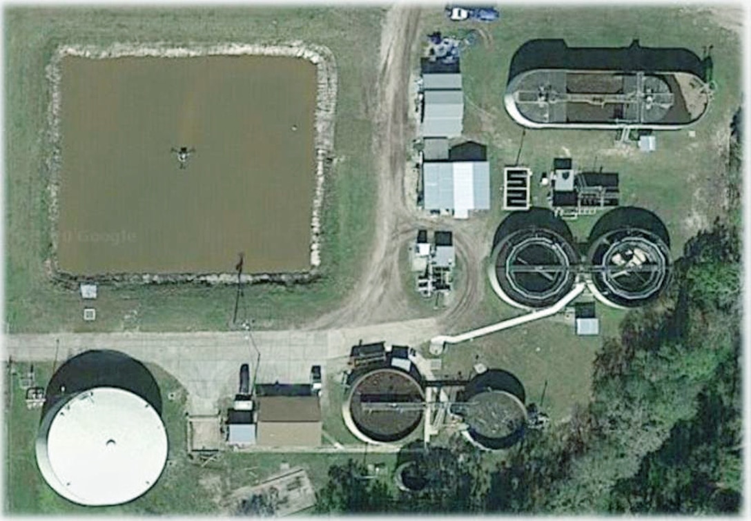 Bunnell WWTF aerial view