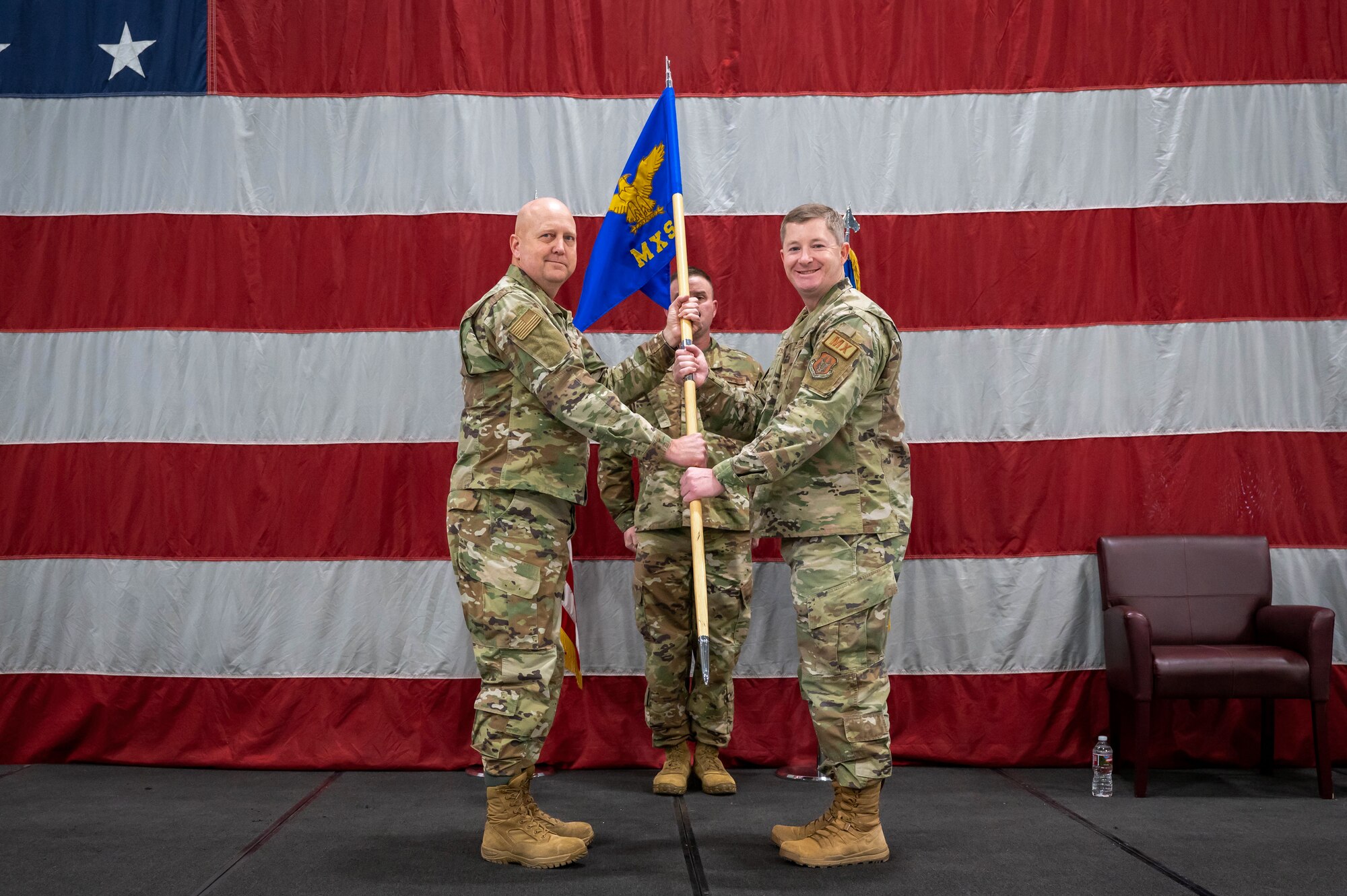 The 419th Maintenance Squadron welcomed Maj. Kelly Ryan as the new commander during an assumption of command ceremony here Feb. 4, 2024.