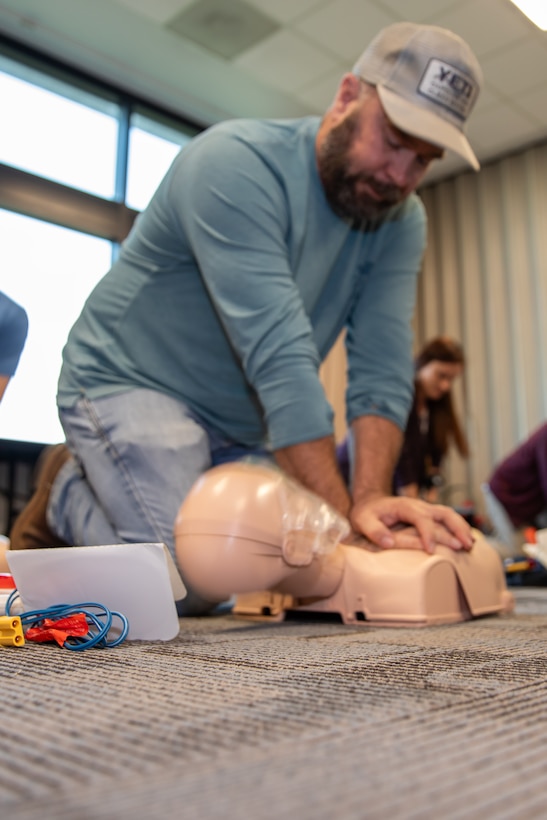 Approximately 19 members of the Hydrography Survey Section completed CPR certification after the course, which is valid for two years. The Hydrography Survey Section spends time every week on the waters of Coastal Texas, conducting underwater survey missions.