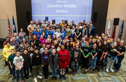 IMAGE: Over 120 students from 10 schools competed in the inaugural Innovation Challenge @ Dahlgren: Middle School Robotics at the University of Mary Washington Dahlgren Campus, Feb. 10