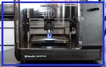 A photo of a 3D printer at the Technology Room located at Fort Sill, Oklahoma.
