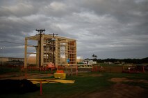 An overview of Landing Zone Boondockers, is displayed, on Marine Corps Base Hawaii, Jan. 31, 2024. The construction project at the Boondocker Training Area will dramatically improve military training at MCBH by providing a wide range of on-site training opportunities and eliminating the need for transportation to distant training sites. (U.S. Marine Corps photo by Cpl. Cody Purcell)