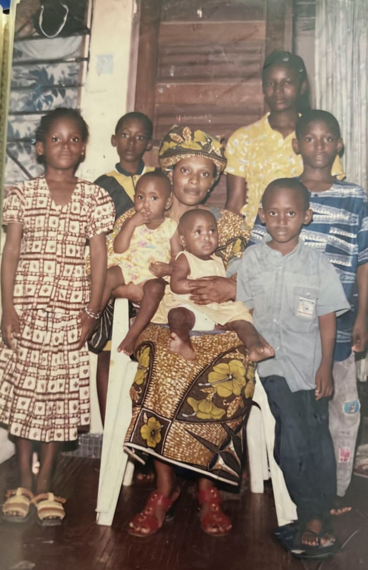 A family poses for a picture
