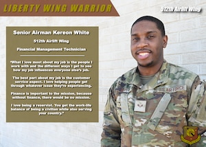 Liberty Wing Warrior: Senior Airman Kereon White