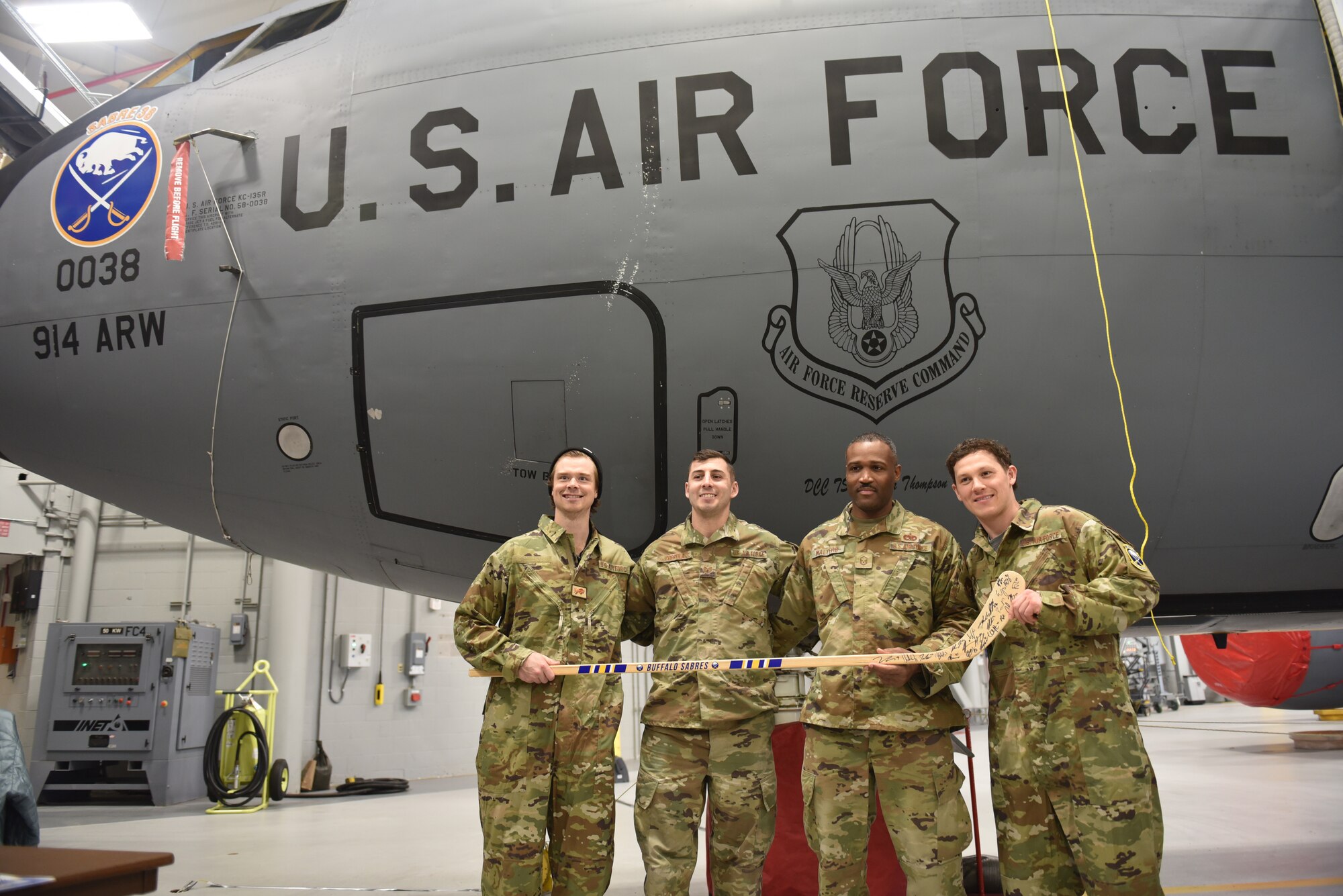 Buffalo Sabres logo nose art unveiled at 914 ARW