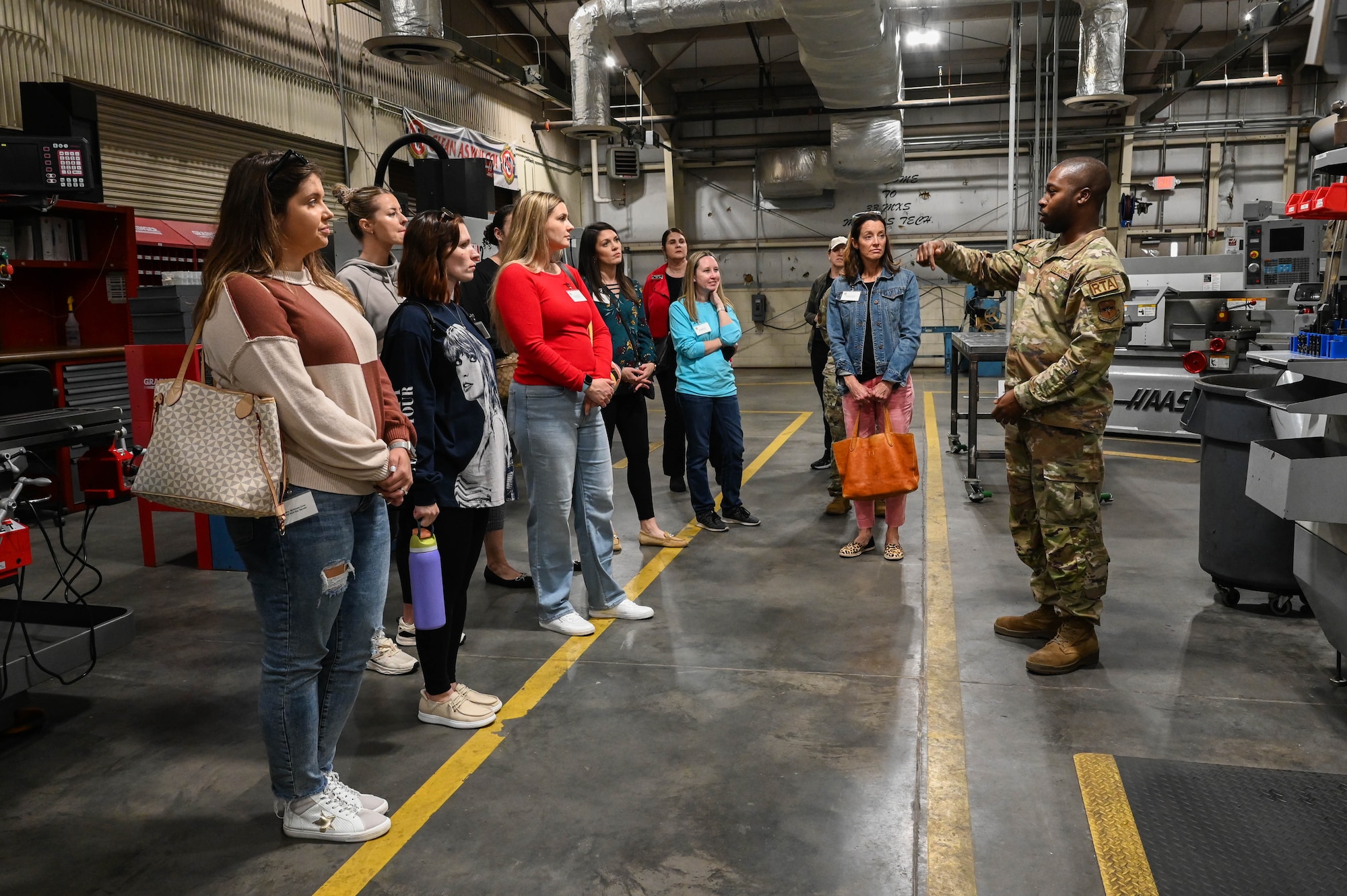 16 spouses from across the wing participated in 33rd FW immersion tour