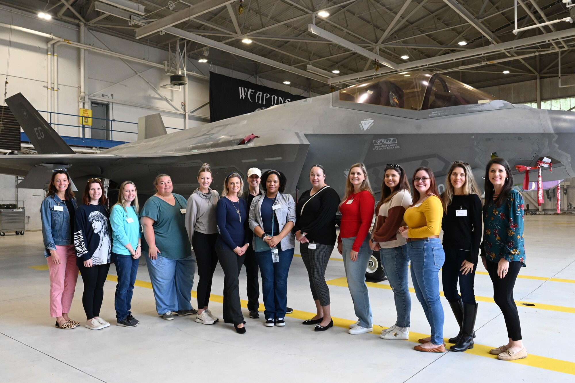 16 spouses from across the wing participated in 33rd FW immersion tour