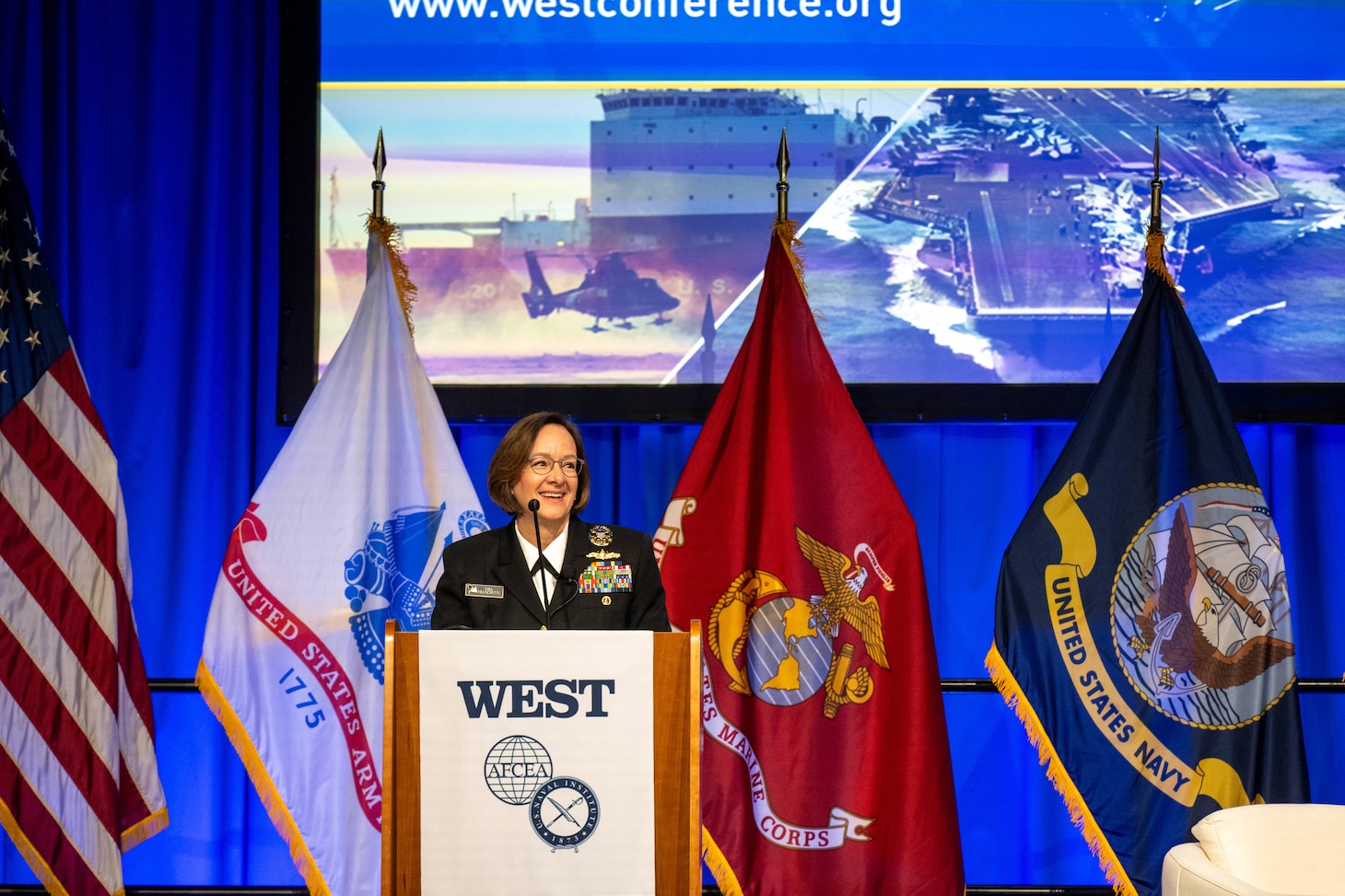 CNO Delivers Keynote Address At WEST 2024 United States Navy   240213 N KB401 1056.JPG