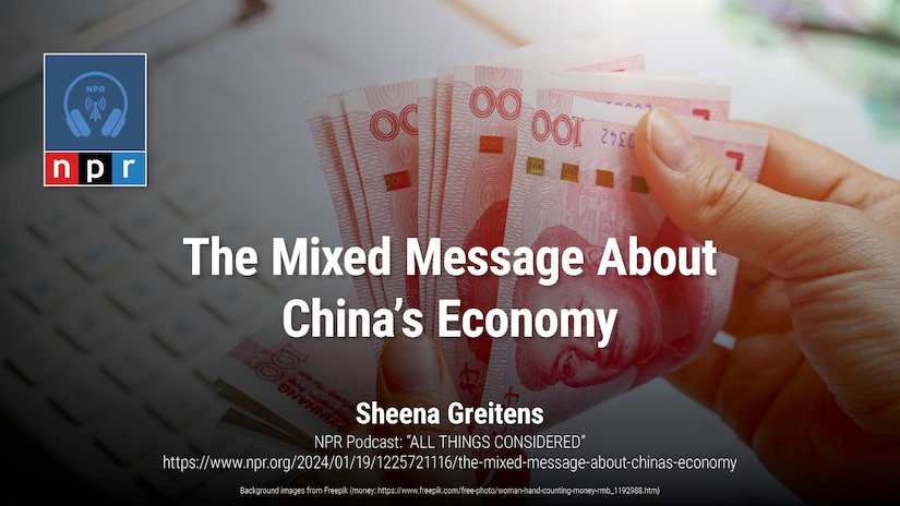 The Mixed Message About China's Economy | NPR Podcast Appearance by Sheena Greitens