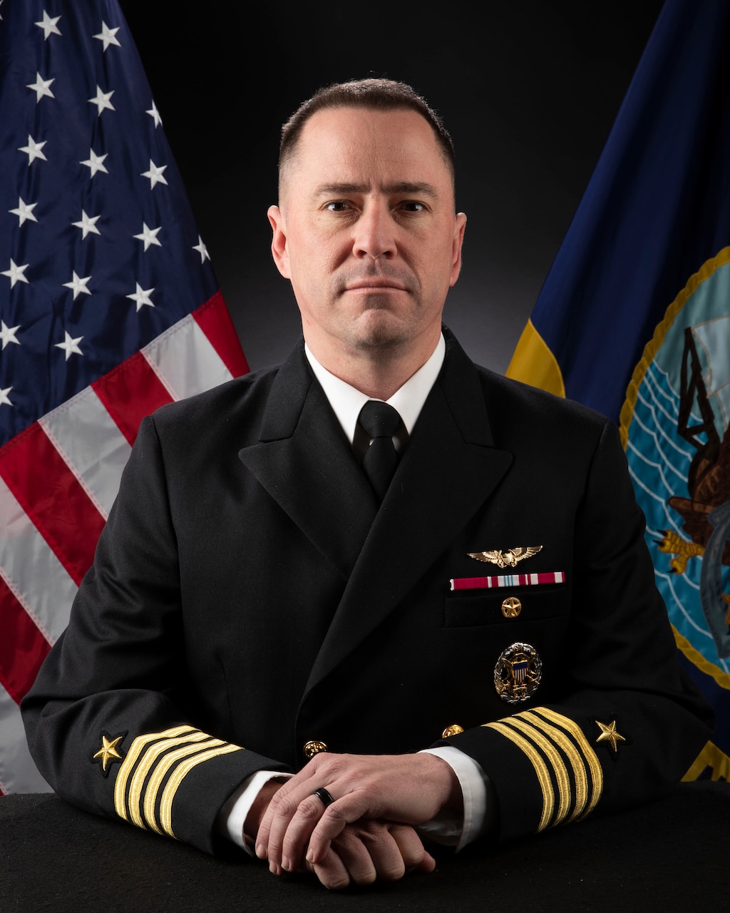 Official studio image of Capt. Matthew Lambert, Chief of Staff, Carrier Strike Group (CSG) 12