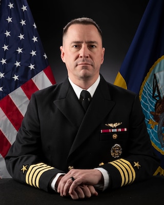 Official studio image of Capt. Matthew Lambert, Chief of Staff, Carrier Strike Group (CSG) 12
