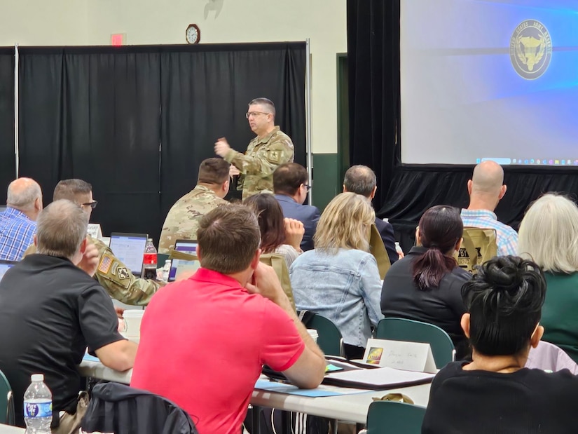 Over 115 personnel from the U.S. Army Reserve, Deputy Chief of Staff G-9, Installations, and the Army National Guard attend the Fiscal Year 2024 Installation Status Report (ISR) Centralized Training from 9-11 January at C.W. Bill Young Armed Forces Reserve Center in Pinellas Park, FL. Hosted by the Army Reserve Installation Management Directorate (ARIMD), participants reviewed policy, responsibilities, and guidance, and were provided the necessary tools to effectively utilize all four components of the ISR program. The training is conducted annually to develop and sustain mission critical initiatives to support readiness of the Reserve components.