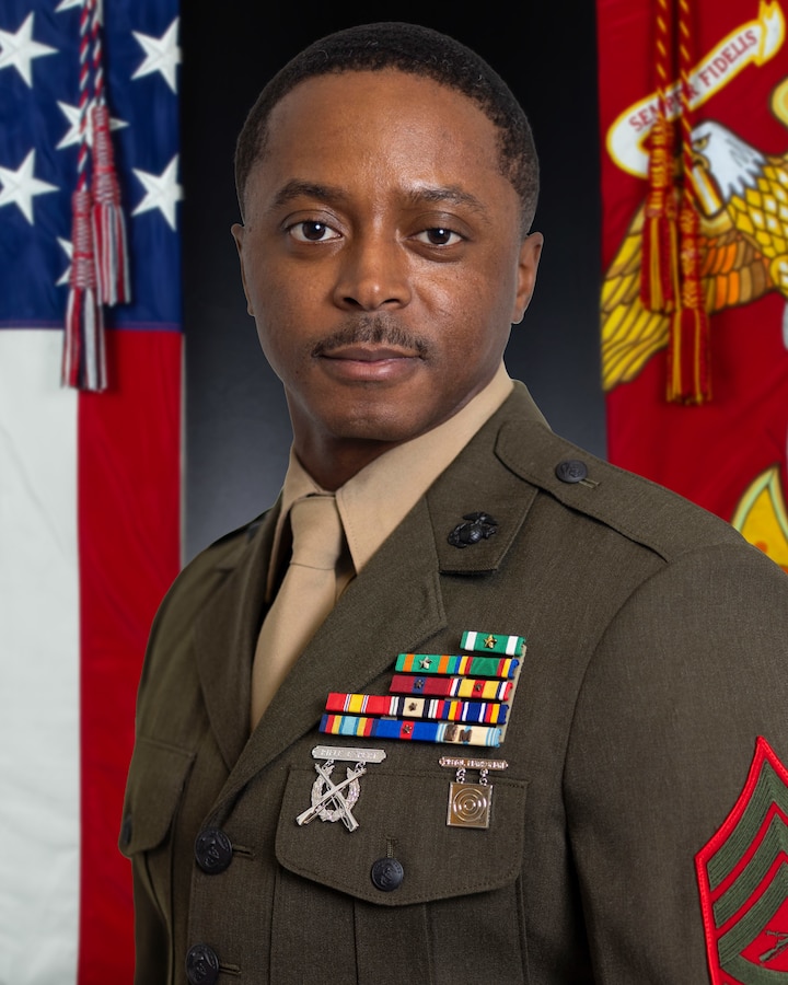 Command photo of PSR Senior Enlisted Leader, GySgt Terrell Pryor.