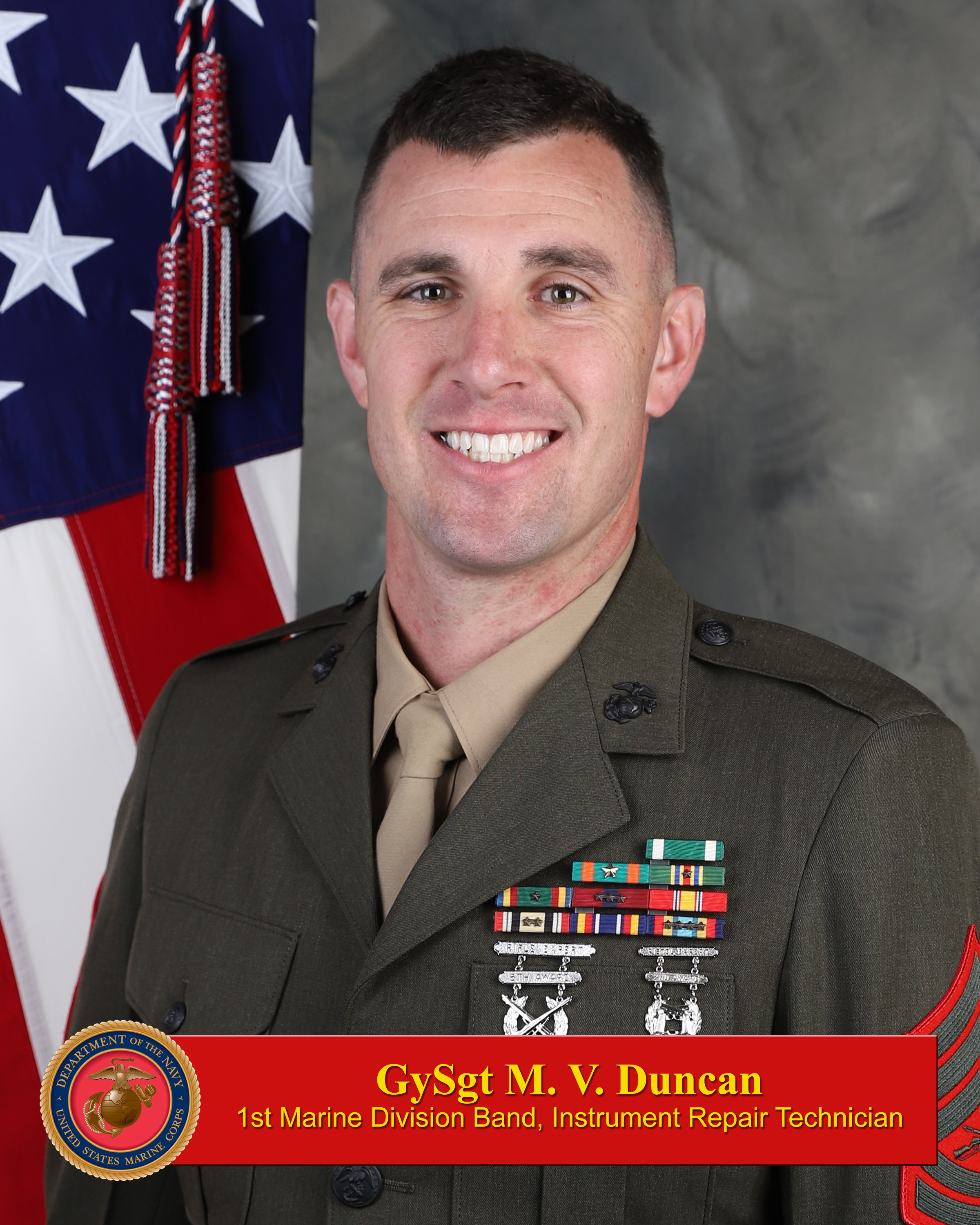 Gunnery Sergeant Matthew V. Duncan > Marine Music > Official Biography