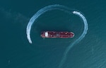 Speedboats of Iran’s Islamic Revolutionary Guard Corps surround British oil tanker