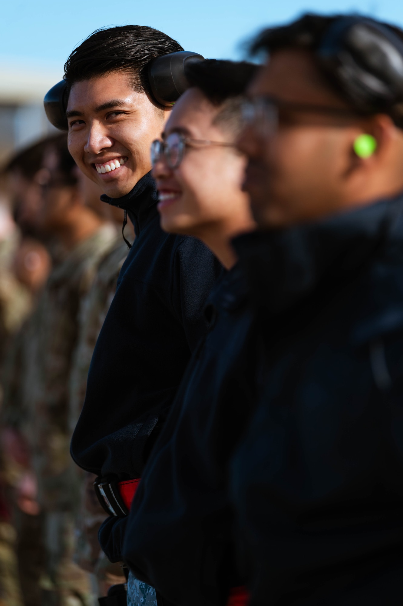 Republic of Singapore ME2 Boo Meng Seng, 425th Fighter Squadron air force engineer smiles for a photo before the annual weapons load competition.
